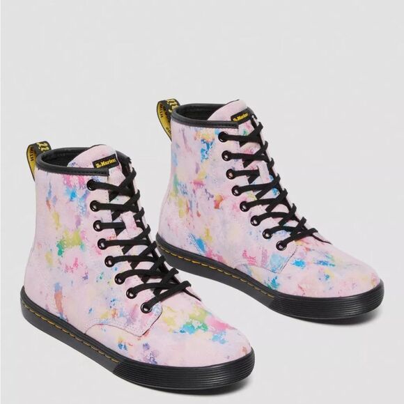 Dr. Martens Women’s Pink Sheridan Confetti Suede Boots Size 7 NEW MSRP 140.00 - Picture 2 of 16